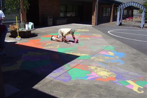 2013 Griffin School Map Painting
